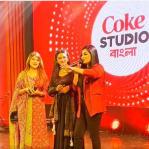 smita chowdhury anchaoring in coke studio bangla